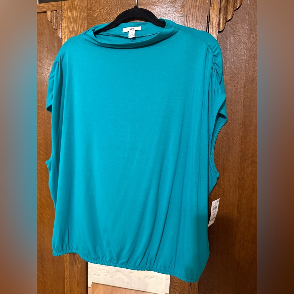Bar III Teal Sleeveless Top, NWT, 2X